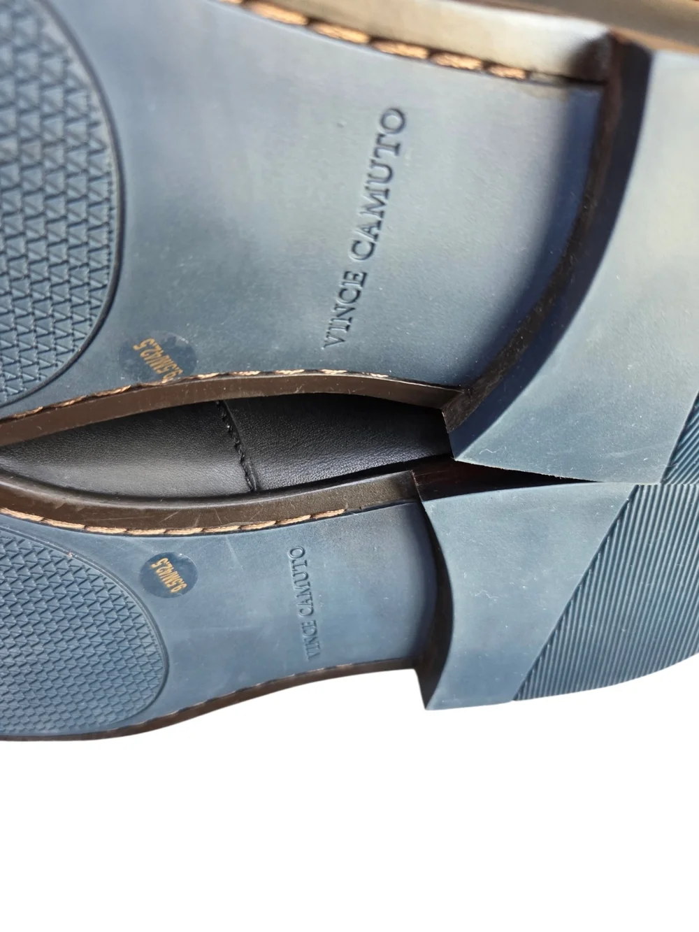 Vince Camuto Black Leather Bit Loafers